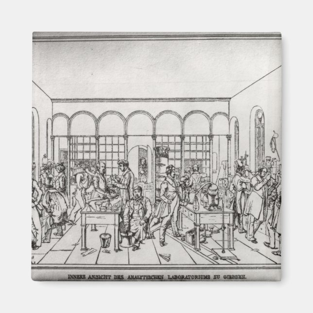 Chemielabor Baron Justus von Liebig Magnet (Vorne)