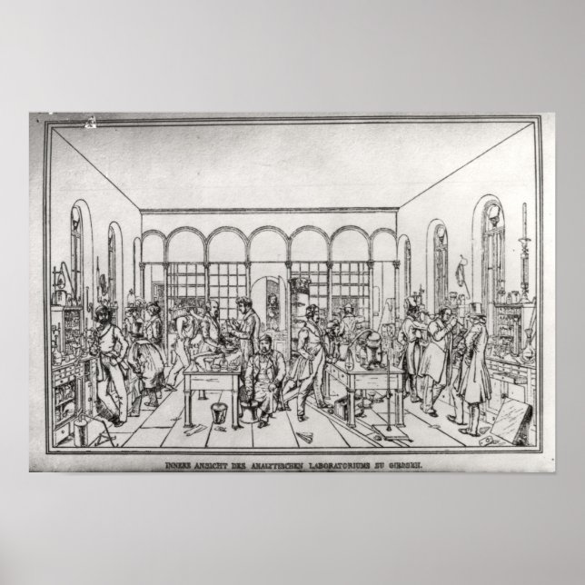 Chemielabor Baron Justus von Liebig Poster (Vorne)