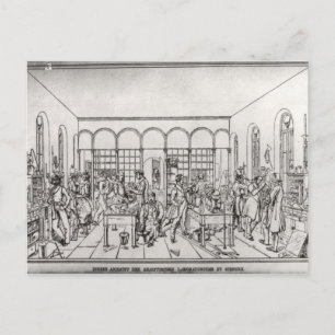 Chemielabor Baron Justus von Liebig Postkarte