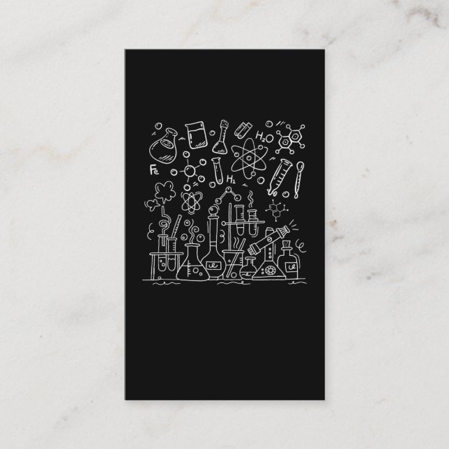 Chemielabor Equipment Science Visitenkarte (Vorderseite)