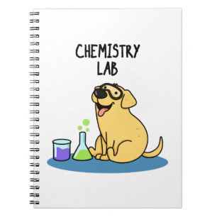 Chemielabor Lustiger Labrador-Hund Wortspiel Notizblock