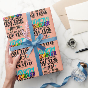Chemielehrer nur wegen Vollzeit-Multi Geschenkpapier