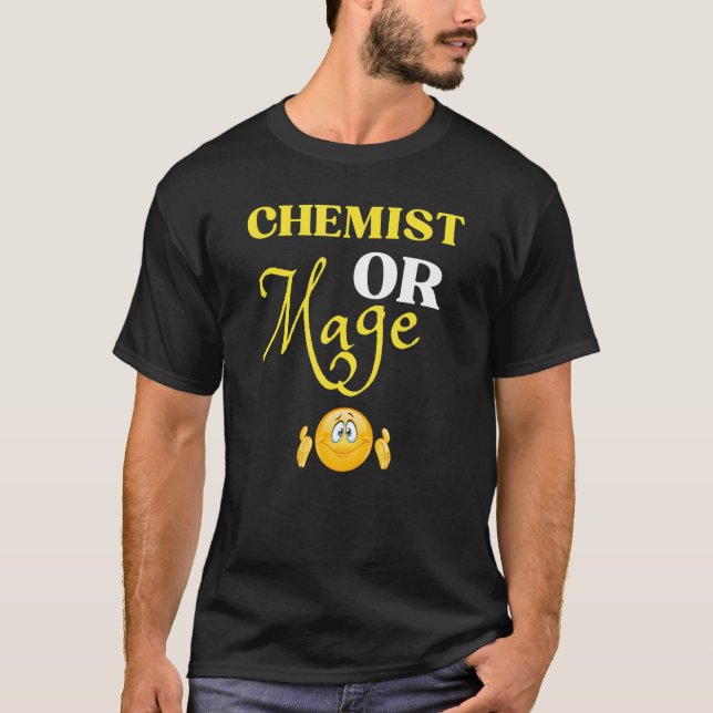 Chemielehrer oder Magier Alchemie oder Magielehrer T-Shirt (Vorderseite)
