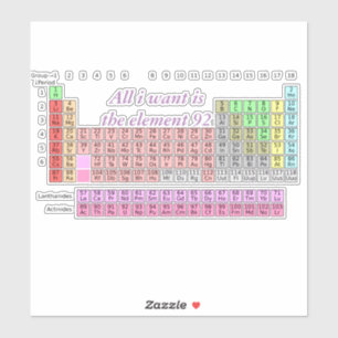 Chemielehrer - Periodensystem Wissenschaftslehrer Aufkleber