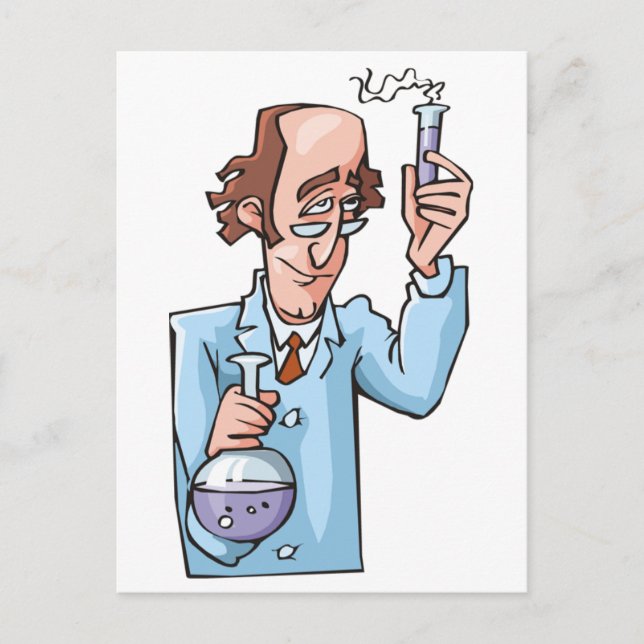 Chemielehrer Postkarte (Vorderseite)