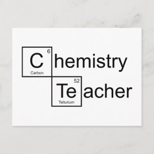 Chemielehrer Postkarte