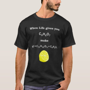 Chemielehrer Student Nerd Lemon Formel T-Shirt