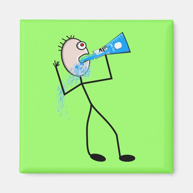 Chemieproduzent Funny Stick Man Geschenke Magnet (Vorne)