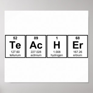 Chemieunterricht Poster