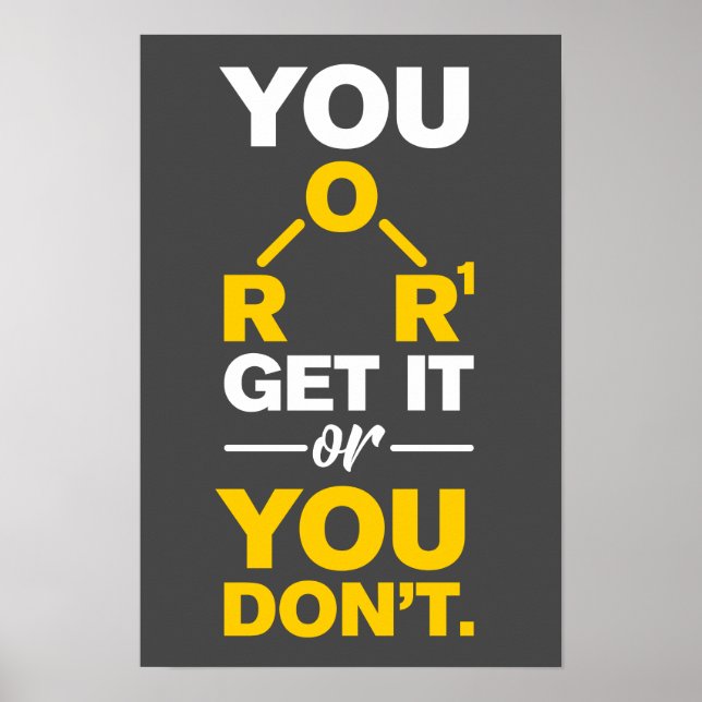 Chemiewaffe - Sie bekommen es oder Sie lehren nich Poster (Vorne)