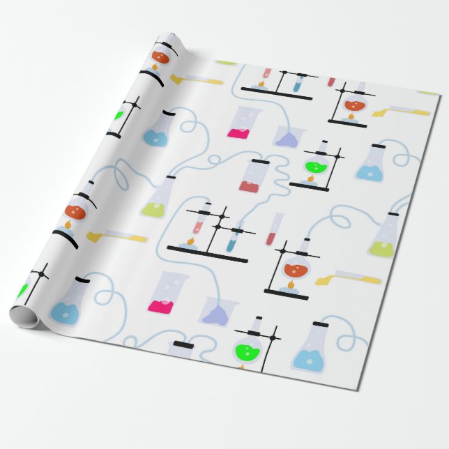 Chemiewissenschafts-Teströhren Labrador School Bet Geschenkpapier (Ungerollt)