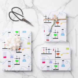 Chemiewissenschafts-Teströhren Labrador School Bet Geschenkpapier Set