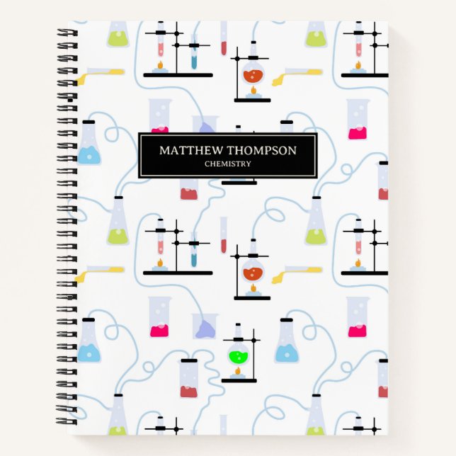 Chemiewissenschafts-Teströhren Labrador School Bet Notizbuch (Vorderseite)