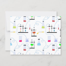 Chemiewissenschafts-Teströhren Labrador School Bet Postkarte