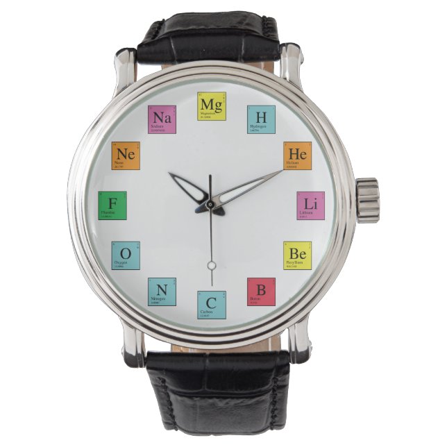 Chemiezeit Armbanduhr (Vorderseite)