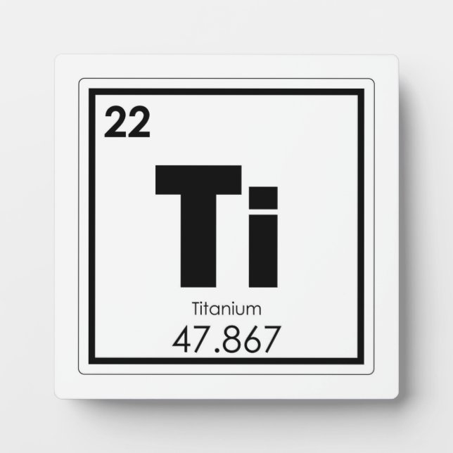 Chemikalie des Titanelements Fotoplatte (Vorderseite)