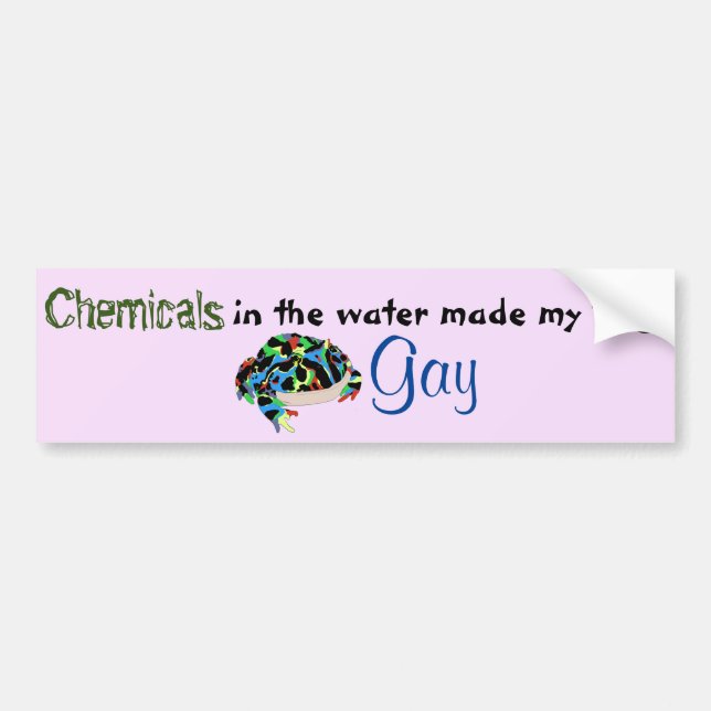 Chemikalien machten meinen Froschschwanz Autoaufkleber (Vorne)