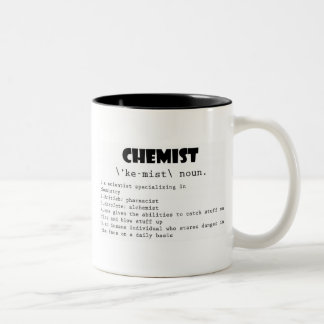 Chemiker-Definition Zweifarbige Tasse