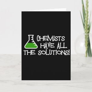 Chemiker haben alle Lösungen Karte