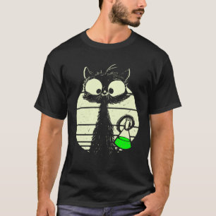 Chemiker Katze Niedliche Katze Mit Reagenzglas Lab T-Shirt