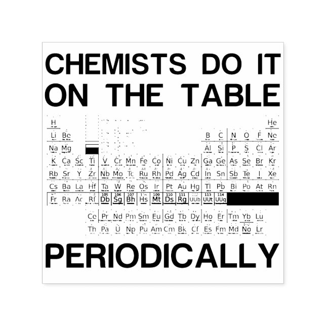 Chemiker machen das periodisch lustig permastempel (Design)