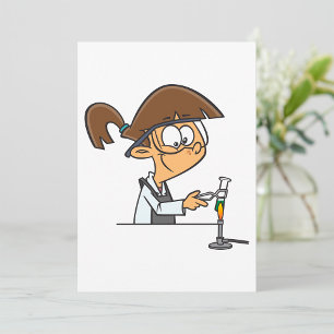 Chemikerin bei einem wissenschaftlichen Experiment Einladung