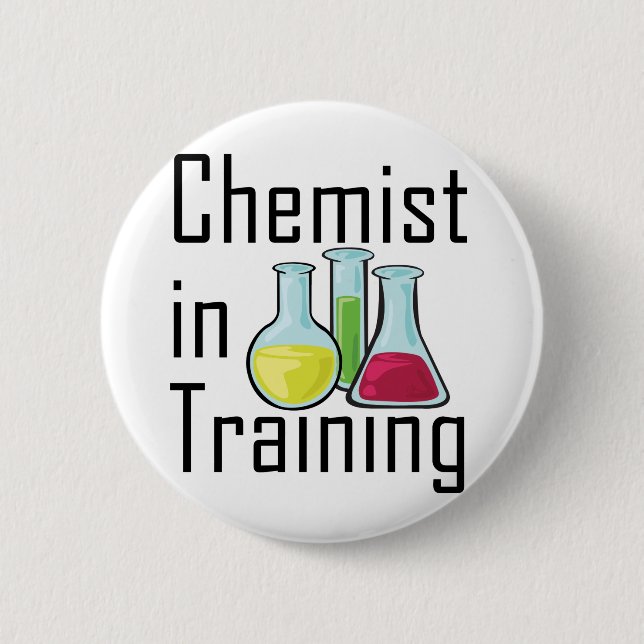 Chemikerstudenten-Chemiekind Button (Vorderseite)