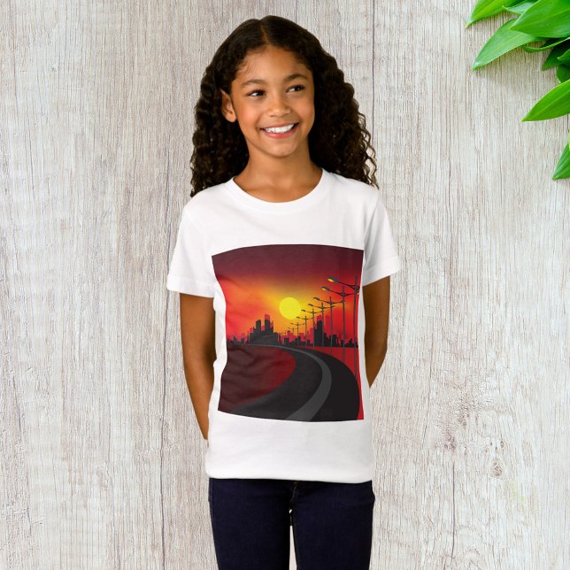 Chemin À Sunset Girls T-Shirt (Créateur téléchargé)