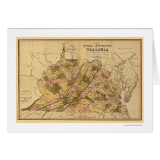 Chemin de fer de la Virginie et carte 1848 de