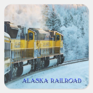 Chemin de fer de l'Alaska - Stickers Enveloppe