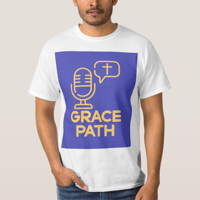 Chemin de grâce T-shirt masculin de base (Devant)