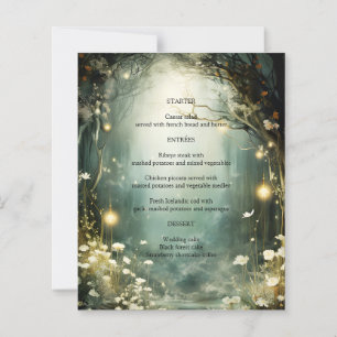Chemin de jardin forestier enchanté - Menu Mariage