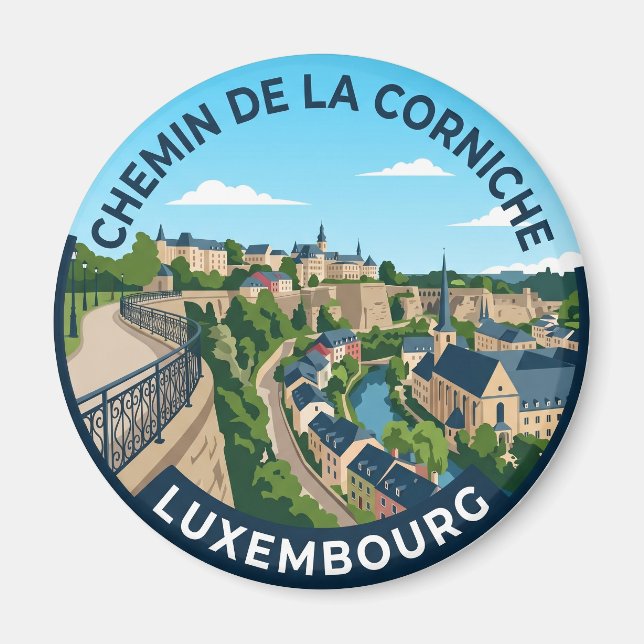 Chemin de la Corniche Luxemburg Magnet (Vorne)