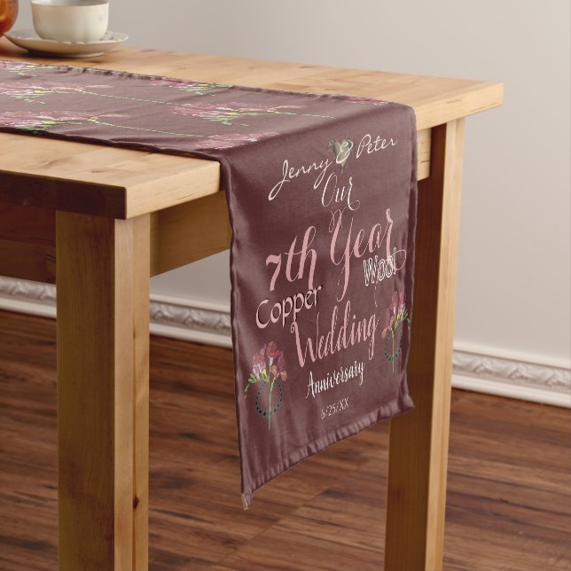 Chemin De Table Court 7e année Mariage Frénésie Onyx (In Situ)