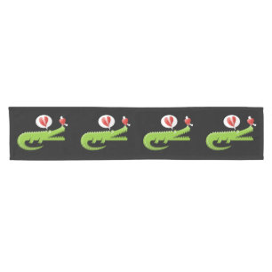 Chemin De Table Court Alligator dans Love Short Table Runner