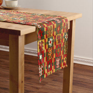 Chemin De Table Court Antique Inca Tribal Star Motif Imprimer
