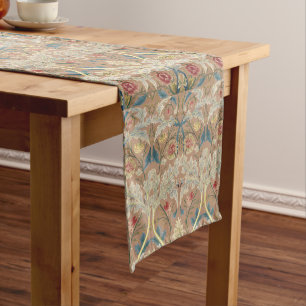 Chemin De Table Court Art William Morris Broderie Florale