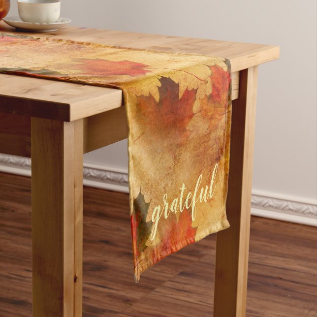 Chemin De Table Court Automne Thanksgiving vacances sur mesure (In Situ)