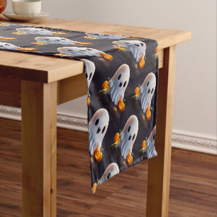 Chemin De Table Court Baby Ghost Déplaisant mignon caractère Halloween