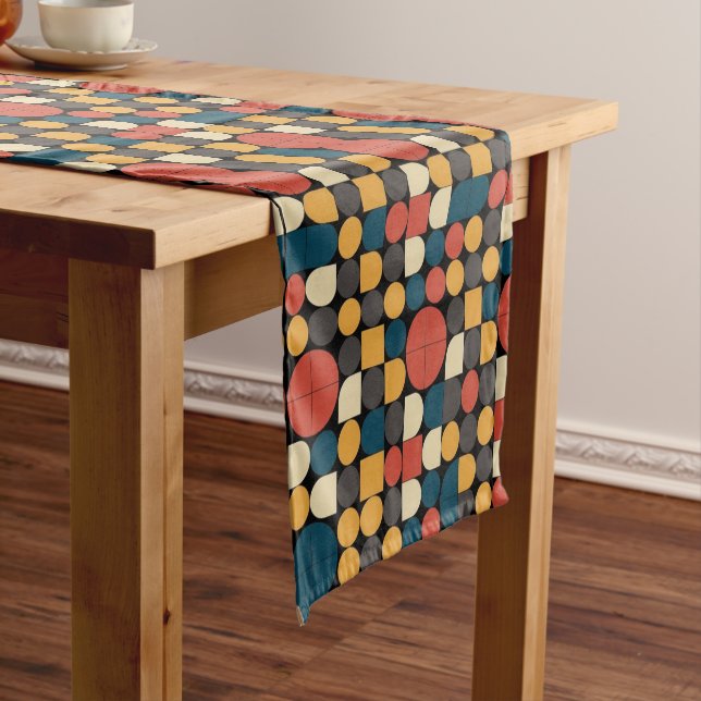 Chemin De Table Court Bauhaus Pure Geometry Harmony (In Situ)