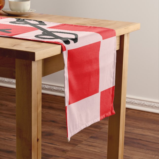 Chemin De Table Court Belle Valentine Tic Tac Toe (In Situ)