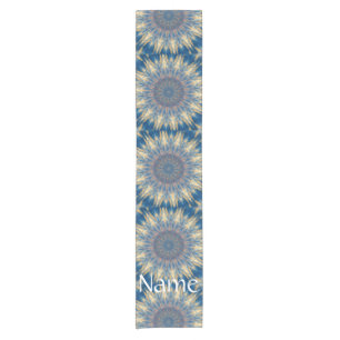 Chemin De Table Court Blue Chakra Kaleidoscope Thunder_Cove