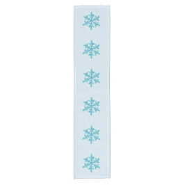Chemin De Table Court Blue Snowflake Moderne Dining Table Runer