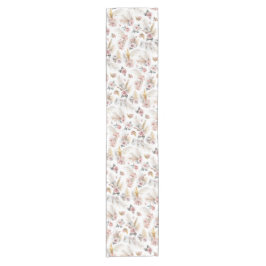 Chemin De Table Court Boho Pampas Coureur de table en laiton flush flora