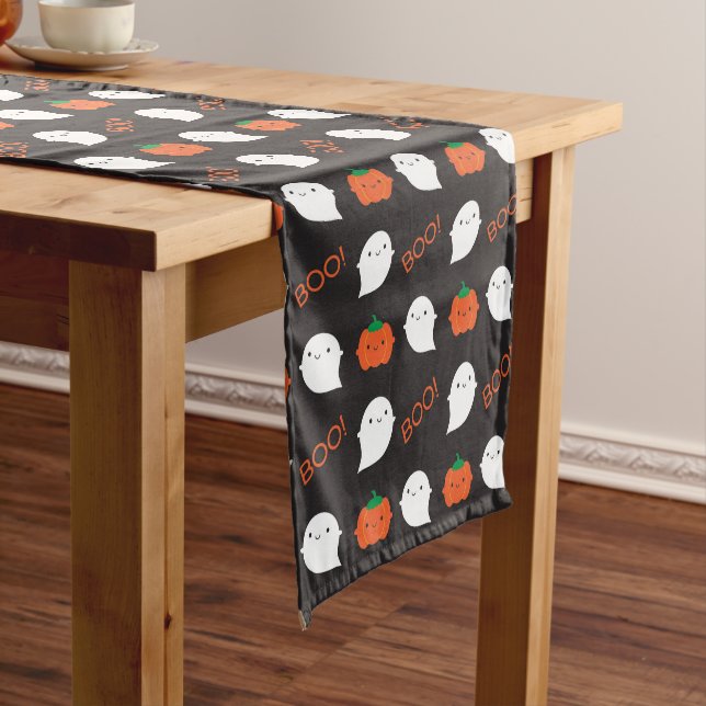 Chemin De Table Court Boo ! C'est Halloween (In Situ)