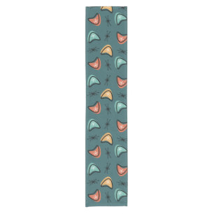 Chemin De Table Court Boomerangs atomique Starburs Turquoise