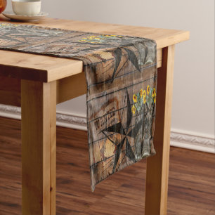 Chemin De Table Court Bottes Russe Texas Star Western Pistol Cowboy