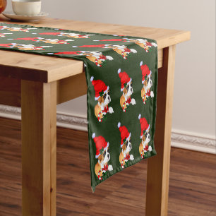 Chemin De Table Court Boxe Puppy Christmas