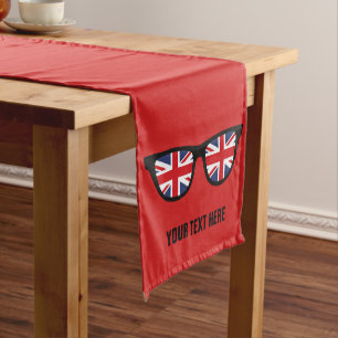 Chemin De Table Court Britanniques Shades coureurs de table personnalisé
