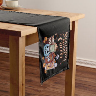 Chemin De Table Court Cauchemar avant café Citrouille Épice Halloween